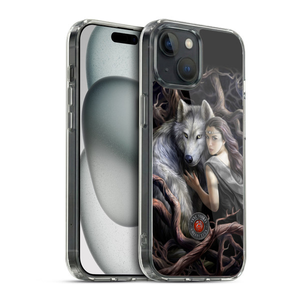 Anne Stokes Wolves 2 Soul Bond Soft Gel Case for Apple iPhone 15 & MagSafe