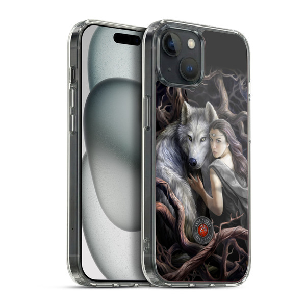 Anne Stokes Wolves 2 Soul Bond Soft Gel Case for Apple iPhone 15 Plus & MagSafe