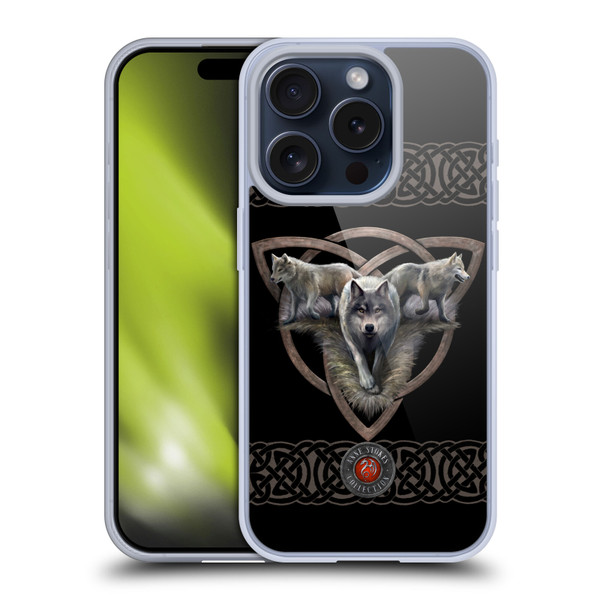 Anne Stokes Wolves 2 Trio Soft Gel Case for Apple iPhone 15 Pro