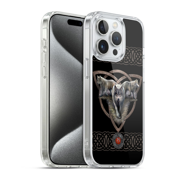 Anne Stokes Wolves 2 Trio Soft Gel Case for Apple iPhone 15 Pro & MagSafe