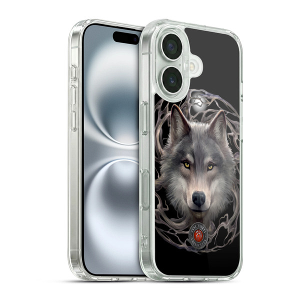 Anne Stokes Wolves 2 Night Forest Soft Gel Case for Apple iPhone 16 & MagSafe