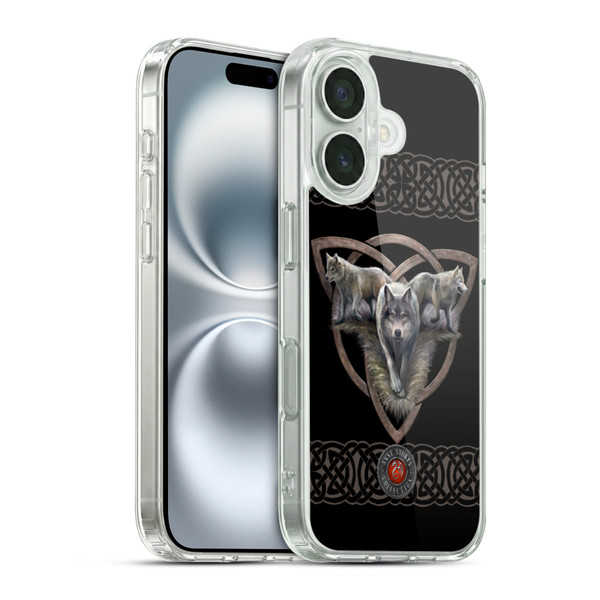 Anne Stokes Wolves 2 Trio Soft Gel Case for Apple iPhone 16 & MagSafe