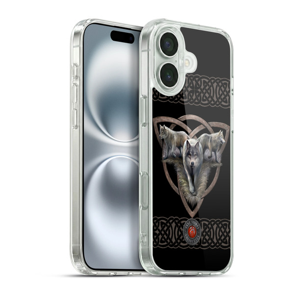 Anne Stokes Wolves 2 Trio Soft Gel Case for Apple iPhone 16 Plus & MagSafe