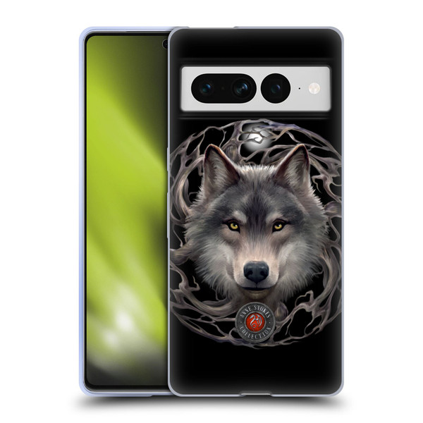 Anne Stokes Wolves 2 Night Forest Soft Gel Case for Google Pixel 7 Pro