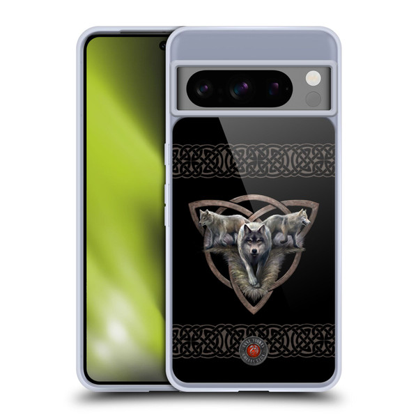 Anne Stokes Wolves 2 Trio Soft Gel Case for Google Pixel 8 Pro