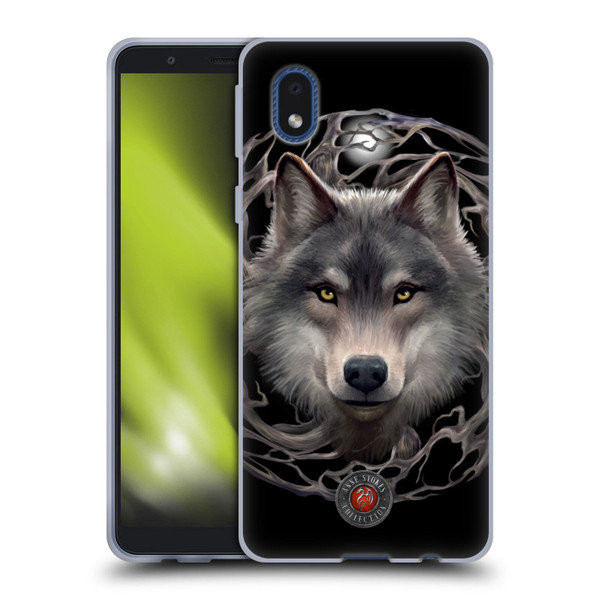 Anne Stokes Wolves 2 Night Forest Soft Gel Case for Samsung Galaxy A01 Core (2020)