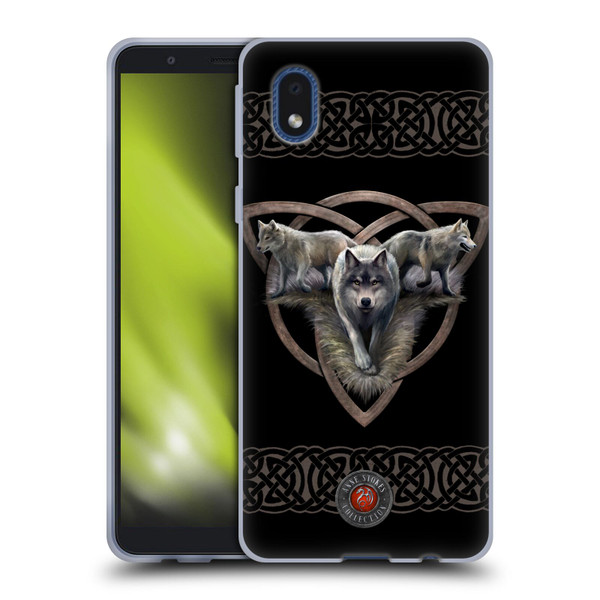 Anne Stokes Wolves 2 Trio Soft Gel Case for Samsung Galaxy A01 Core (2020)