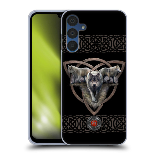 Anne Stokes Wolves 2 Trio Soft Gel Case for Samsung Galaxy A15