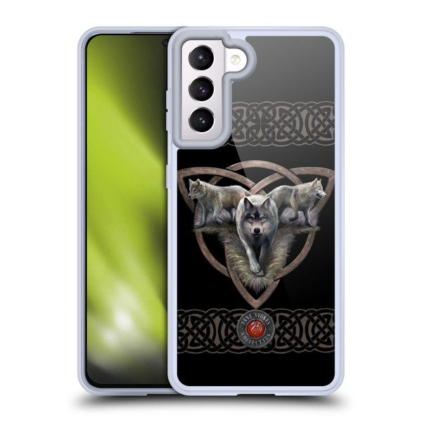 Anne Stokes Wolves 2 Trio Soft Gel Case for Samsung Galaxy S21 5G