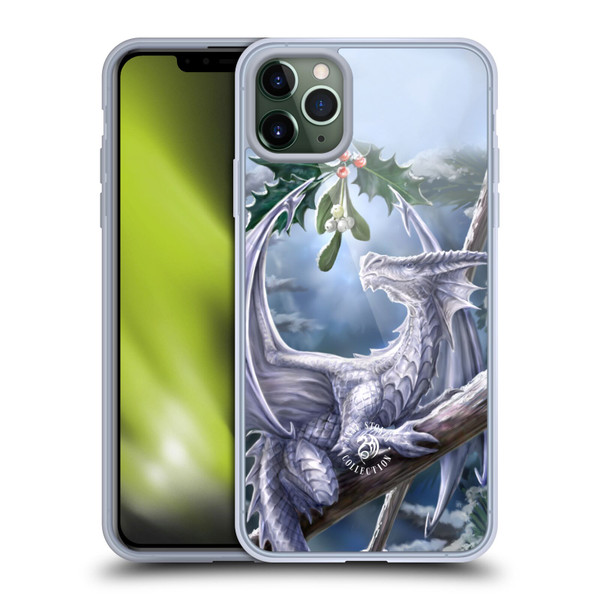 Anne Stokes Yule Snow Dragon Soft Gel Case for Apple iPhone 11 Pro Max