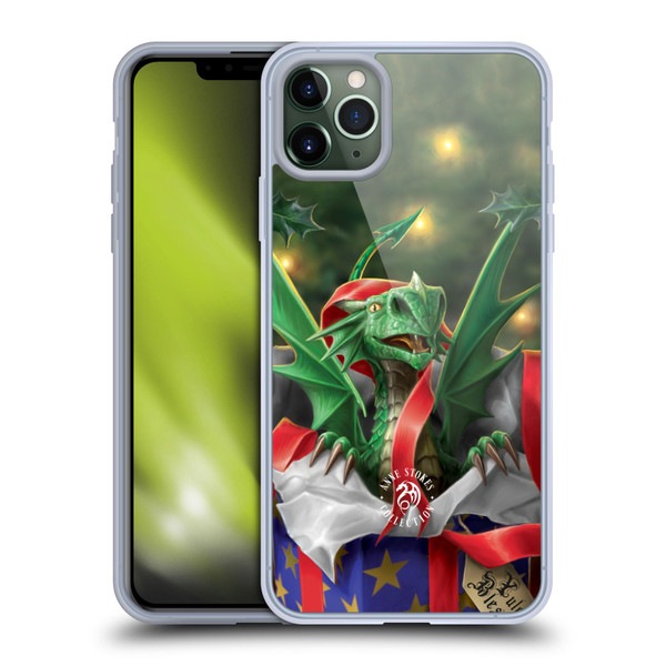 Anne Stokes Yule Surprise Gift Soft Gel Case for Apple iPhone 11 Pro Max