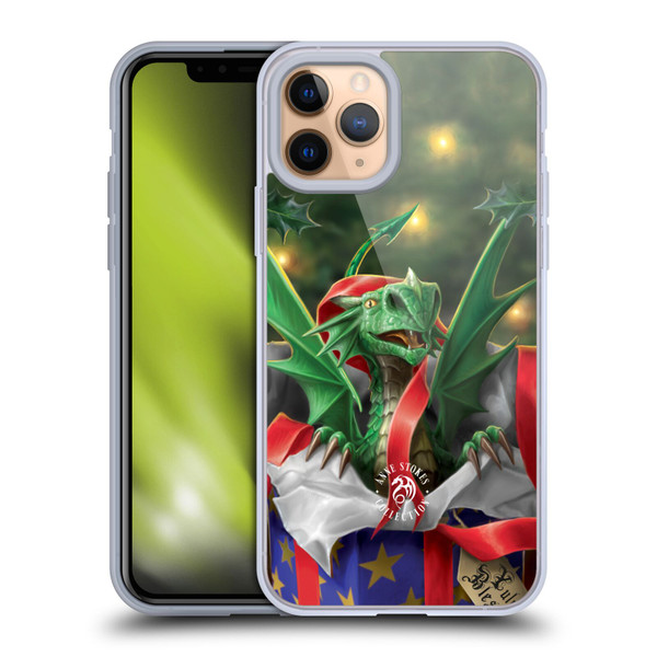 Anne Stokes Yule Surprise Gift Soft Gel Case for Apple iPhone 11 Pro