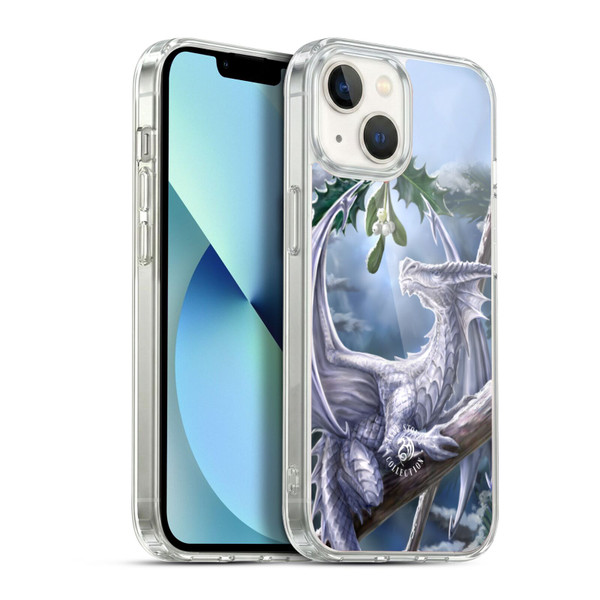 Anne Stokes Yule Snow Dragon Soft Gel Case for Apple iPhone 13