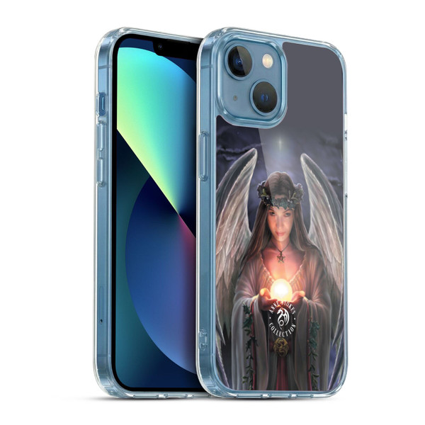 Anne Stokes Yule Angels Soft Gel Case for Apple iPhone 13 Mini & MagSafe