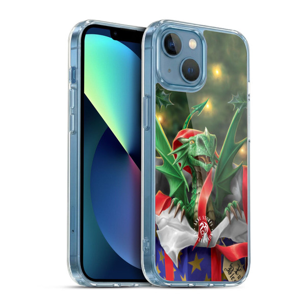Anne Stokes Yule Surprise Gift Soft Gel Case for Apple iPhone 13 Mini & MagSafe