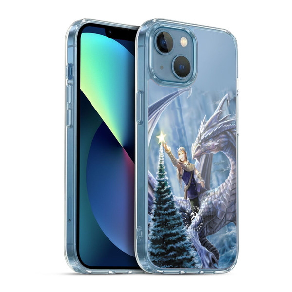Anne Stokes Yule Winter Fantasy Soft Gel Case for Apple iPhone 13 Mini & MagSafe