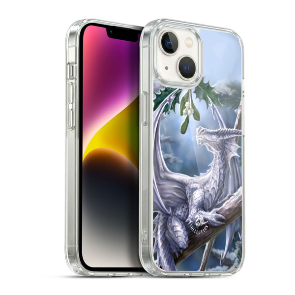 Anne Stokes Yule Snow Dragon Soft Gel Case for Apple iPhone 14