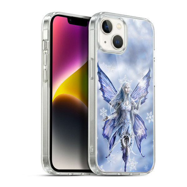 Anne Stokes Yule Snow Fairy Soft Gel Case for Apple iPhone 14 Plus & MagSafe