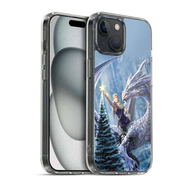 Anne Stokes Yule Winter Fantasy Soft Gel Case for Apple iPhone 15 & MagSafe