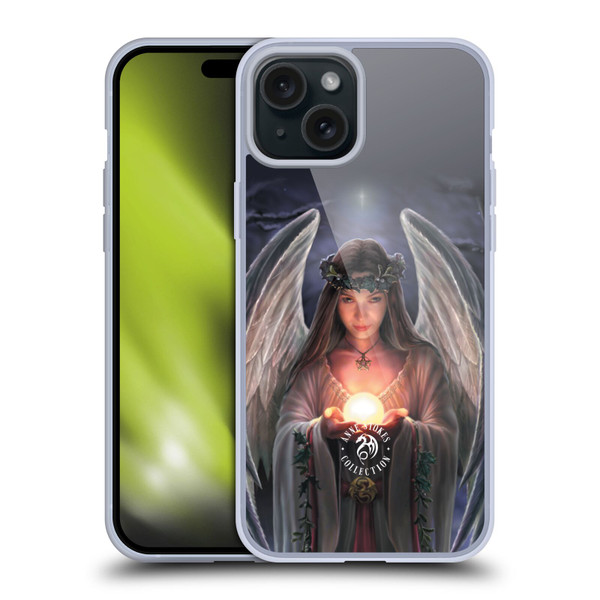 Anne Stokes Yule Angels Soft Gel Case for Apple iPhone 15 Plus