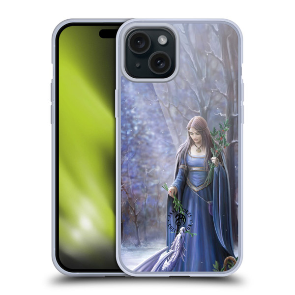 Anne Stokes Yule Solstice Gathering Soft Gel Case for Apple iPhone 15 Plus