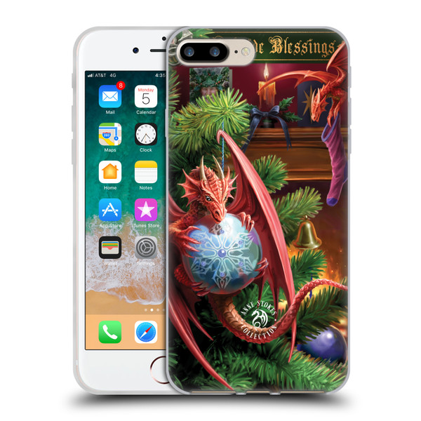 Anne Stokes Yule Magical Arrival Soft Gel Case for Apple iPhone 7 Plus / iPhone 8 Plus