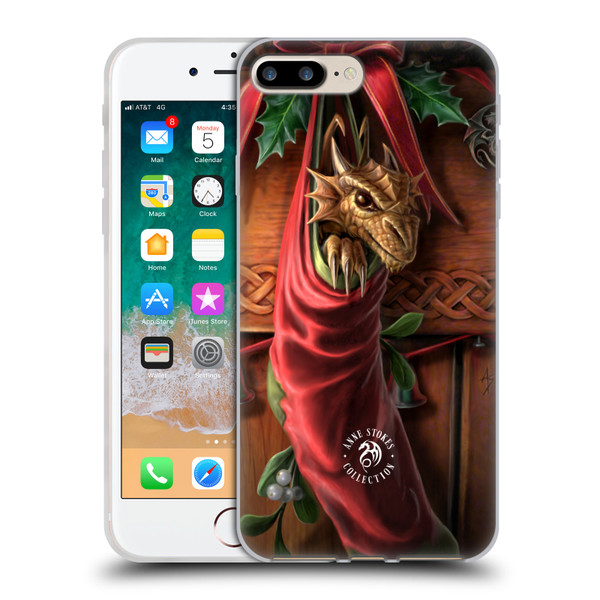 Anne Stokes Yule Little Helpers Soft Gel Case for Apple iPhone 7 Plus / iPhone 8 Plus