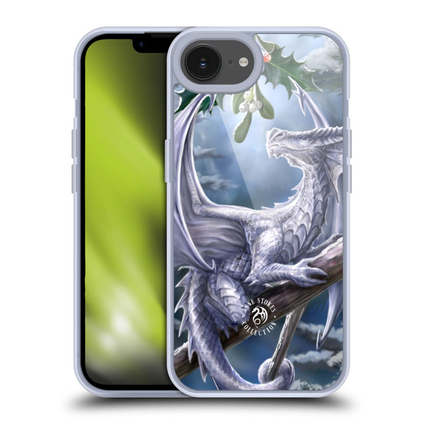 Anne Stokes Yule Snow Dragon Soft Gel Case for Apple iPhone 16e