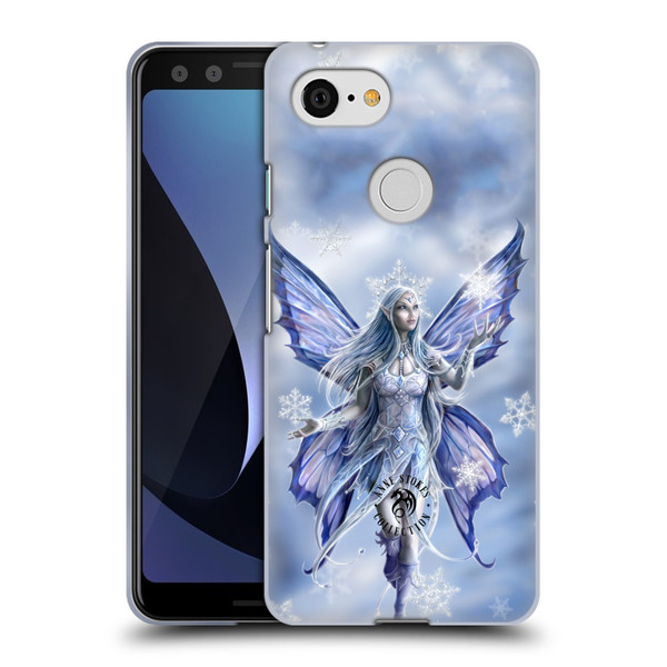 Anne Stokes Yule Snow Fairy Soft Gel Case for Google Pixel 3