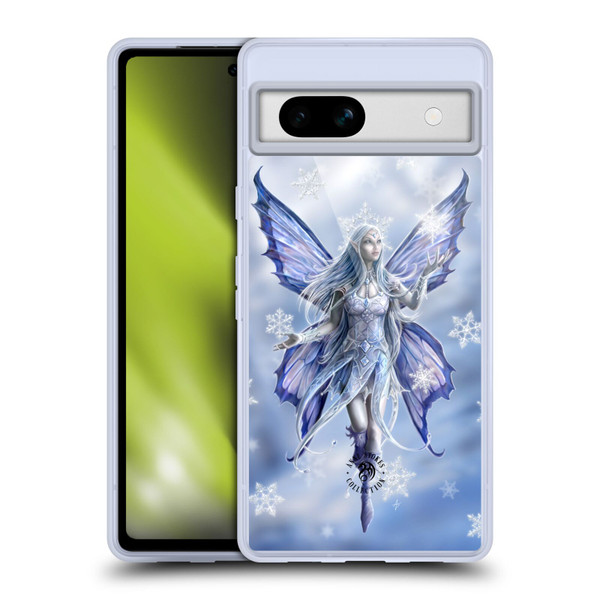 Anne Stokes Yule Snow Fairy Soft Gel Case for Google Pixel 7a