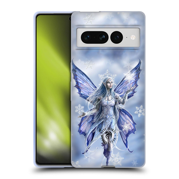Anne Stokes Yule Snow Fairy Soft Gel Case for Google Pixel 7 Pro