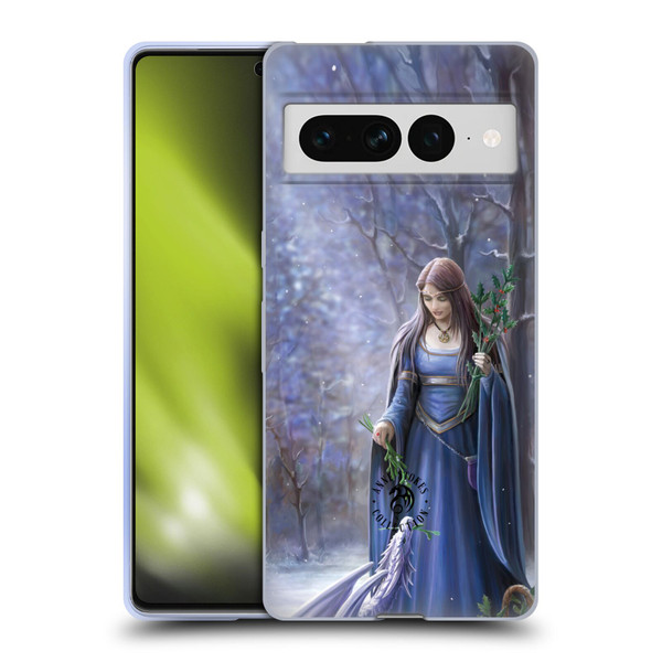 Anne Stokes Yule Solstice Gathering Soft Gel Case for Google Pixel 7 Pro