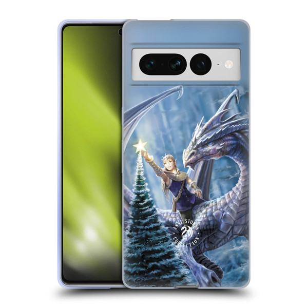 Anne Stokes Yule Winter Fantasy Soft Gel Case for Google Pixel 7 Pro