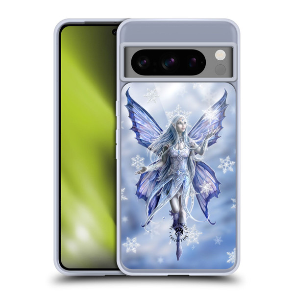 Anne Stokes Yule Snow Fairy Soft Gel Case for Google Pixel 8 Pro