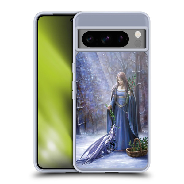 Anne Stokes Yule Solstice Gathering Soft Gel Case for Google Pixel 8 Pro