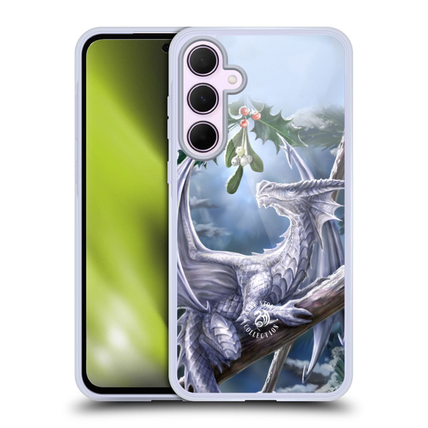 Anne Stokes Yule Snow Dragon Soft Gel Case for Samsung Galaxy A35 5G
