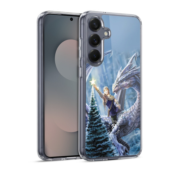 Anne Stokes Yule Winter Fantasy Soft Gel Case for Samsung Galaxy S25 & MagSafe