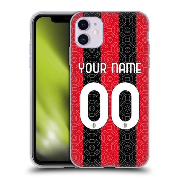 Custom Customised Personalised AC Milan 2020/21 Kit Home Soft Gel Case for Apple iPhone 11