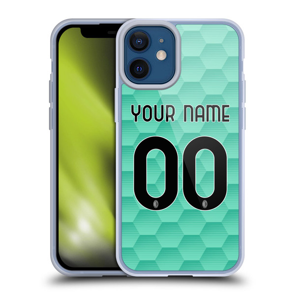 Custom Customised Personalised AC Milan 2020/21 Kit Away Soft Gel Case for Apple iPhone 12 Mini