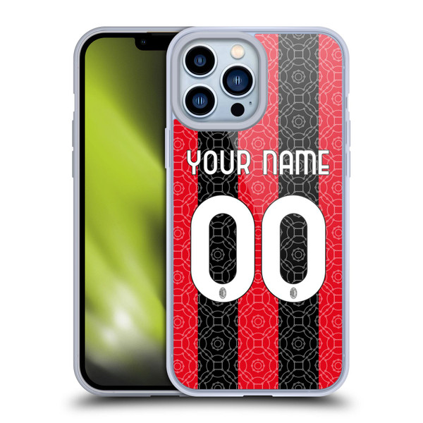 Custom Customised Personalised AC Milan 2020/21 Kit Home Soft Gel Case for Apple iPhone 13 Pro Max