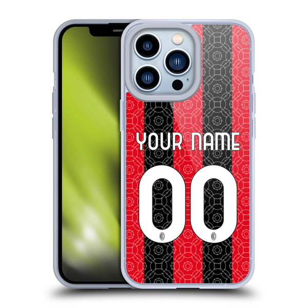 Custom Customised Personalised AC Milan 2020/21 Kit Home Soft Gel Case for Apple iPhone 13 Pro