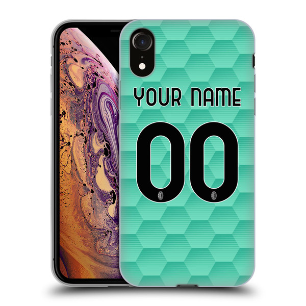 Custom Customised Personalised AC Milan 2020/21 Kit Away Soft Gel Case for Apple iPhone XR