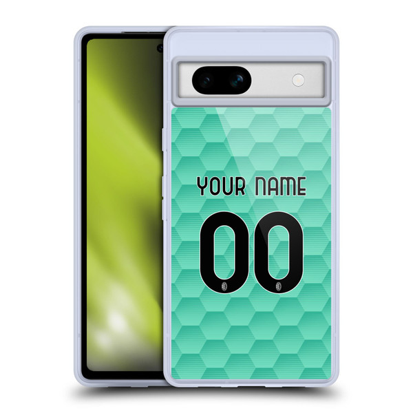 Custom Customised Personalised AC Milan 2020/21 Kit Away Soft Gel Case for Google Pixel 7a