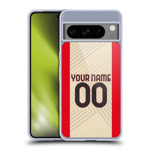 Custom Customised Personalised AC Milan 2021/22 Kit Away Soft Gel Case for Google Pixel 8 Pro