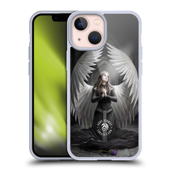 Anne Stokes Angels Prayer For The Fallen Soft Gel Case for Apple iPhone 13 Mini