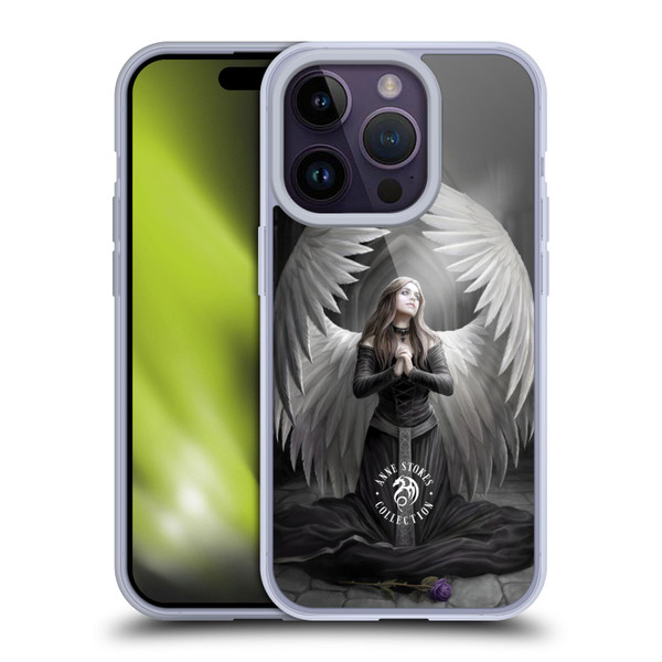 Anne Stokes Angels Prayer For The Fallen Soft Gel Case for Apple iPhone 14 Pro