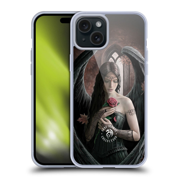 Anne Stokes Angels Rose Soft Gel Case for Apple iPhone 15 Plus