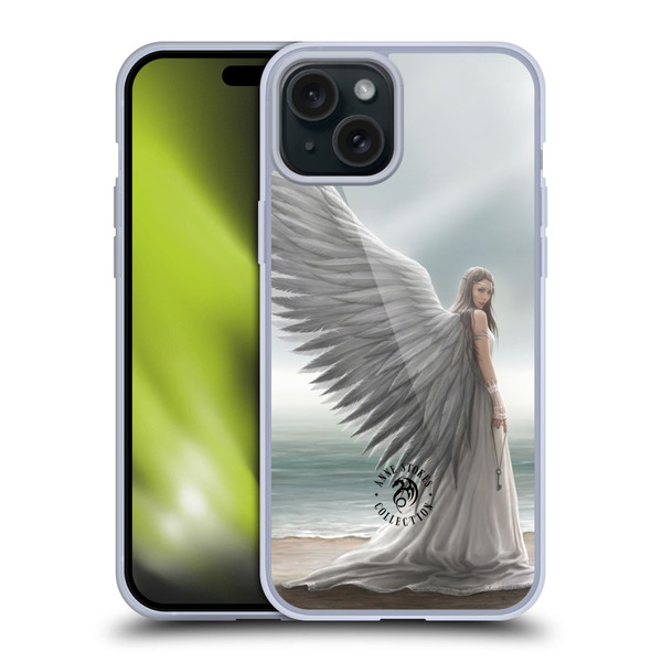 Anne Stokes Angels Spirit Guide Soft Gel Case for Apple iPhone 15 Plus