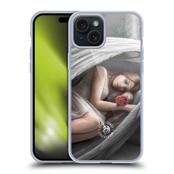 Anne Stokes Angels Sweet Sorrow Soft Gel Case for Apple iPhone 15 Plus