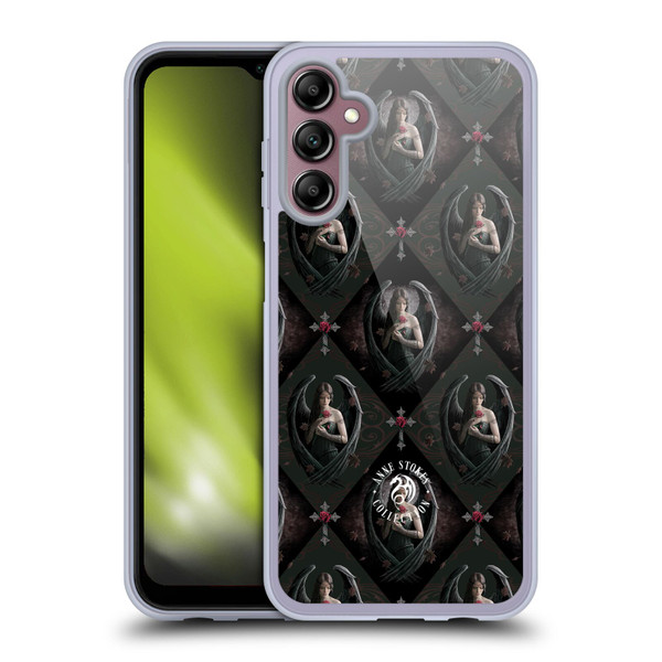 Anne Stokes Angels Rose Pattern Soft Gel Case for Samsung Galaxy A14 5G